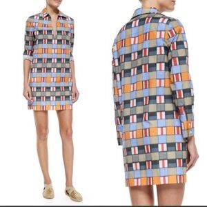 Tory Burch Colorful Geometric Pattern Sheath Dress size 0